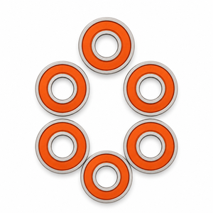 S695-2OS Stainless Steel Orange <b>Rubber</b> Sealed Fishing Reel Bearing 5x13x4mm - Product Image 4
