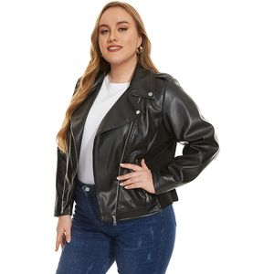 Chaqueta de cuero para mujer, nueva moda, chaqueta de cuero genuino a prueba de viento, en oferta a bajo precio. - Product Image 3