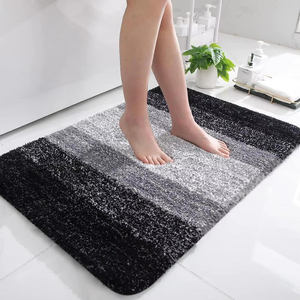 Tapis d'entrée rectangulaire antidérapant pour séchage des pieds, color-block, pour intérieur, salon, cuisine, salle de bain, entrée - Product Image 6