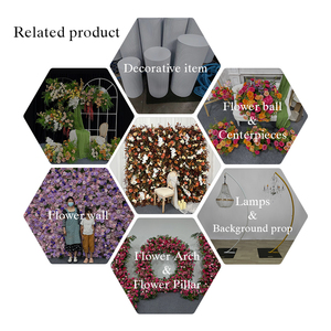 ผนังดอกไม้ประดิษฐ์สีน้ำตาลแดงที่มีกล้วยไม้กล้วยไม้กล้วยไม้สีขาวเหมือนจริงสำหรับพื้นหลังงานแต่งงานและกิจกรรมในธีมห้างสรรพสินค้า - Product Image 5