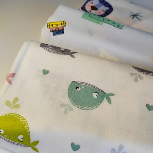 قماش قطني مطبوع بشاش مزدوج للرضع ، قماش تنورات ، قماش منسوجات منزلية ، قميص حرفي - Product Image 4