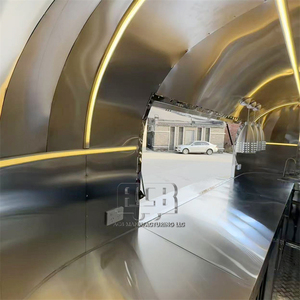 รถบรรทุกไอศกรีมสแตนเลสสำหรับร้านอาหารได้รับการรับรองจาก CE ของแท้รถเข็นอาหารมีอุปกรณ์ครบครันออกแบบได้ตามต้องการ - Product Image 4