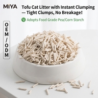 Litière pour chat biodégradable en tofu de soja, 2,5 kg, sans poussière, jetable aux toilettes, forte absorption, contrôle des odeurs, fabrication OEM ODM