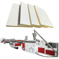 Ligne d'extrusion de panneaux en mousse PVC, ligne de production de feuilles en mousse PVC, machine à panneaux muraux en PVC de 1220 mm
