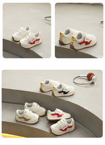 Chaussures pour bébés et tout-petits Printemps 2026 Nouveauté Garçons et Filles Semelle souple Antidérapante Fermeture Velcro à la cheville Semelle extérieure en caoutchouc Chaussures chaudes A-Gan - Product Image 6