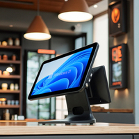 All-in-one POS-terminal 11,6 inch capacitief touchscreen I3/i5/i7 CPU Bluetooth 5.2 Wi-Fi 6 Aluminium basis Zwart Multi-OS
