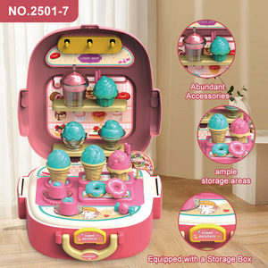 Sac à dos de jeu 2-en-1 personnalisé unisexe avec boîte de rangement, ensemble de jouets en argile colorés et outils de modelage simulés pour enfants - Product Image 4