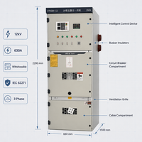 Armoire de distribution électrique intérieure Chist 12kV KYN28A, panneau de commutation MV métallique amovible, certifiée CE IEC 62271