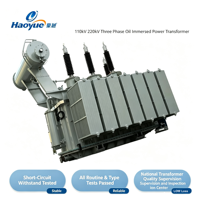 Transformador de Potencia Trifásico de 16000 kVA Sumergido en Aceite, 110 kV-220 kV, Transformador Elevador de Cobre y Aluminio para Proyectos de Subestaciones y Redes Eléctricas