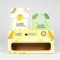 Caja de Cartón Corrugado Reciclable para Bebidas y Té, con Asa, para Llevar, Venta Directa, Portavasos para Café, al por Mayor