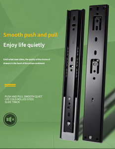 3 lần mở rộng đầy đủ bóng mang trượt mềm đóng Ngăn kéo trượt 45mm trượt phần cứng cho tủ đồ nội thất - Product Image 6