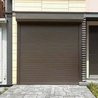 Portes de garage automatiques en acier et alliage d'aluminium de haute qualité, coupe-vent, modernes, prévention des incendies pour villas résidentielles