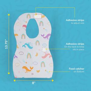 2024 haute qualité Portable mignon motif Animal jetable bébé bavoirs épaissir bébé bave bavoir ensembles - Product Image 2