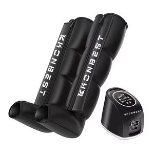 Masajeador de Piernas AirWave de Cuatro Cámaras Transfronterizo con Bolsas de Aire para Relajación Muscular y Recuperación Post-Entrenamiento, Tamaño Ajustable, Litio - Product Image 1