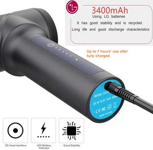 Pistola de masaje muscular profundo, alta calidad, vibración, inalámbrica, para masaje corporal - Product Image 2