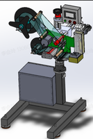 Étiqueteuse automatique auto-adhésive de coup de bâton d'autocollant d'étiquette volante de vêtements/aspiration/roulement