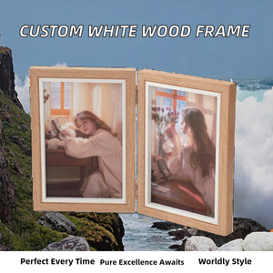 Cadre photo mural en bois blanc de haute qualité, fait à la main, écologique, personnalisé, impression UV 6 pouces, impression 6 couleurs, boîte profonde à ombre - Product Image 2