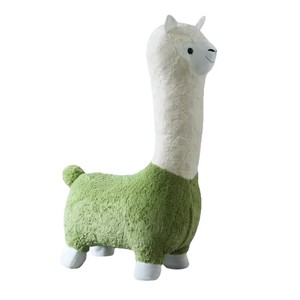 Tabouret en peluche Wan Yusen Alpaca, siège en tissu doux, décoration d'intérieur pour garçon - Product Image 4