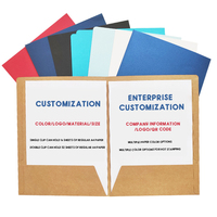 Carpeta de Presentación Personalizada, Carpetas de Archivo Ecológicas, Logotipo Personalizado, Papel Kraft, Logotipo en Relieve, Material de Papel Grueso, Tamaño A4