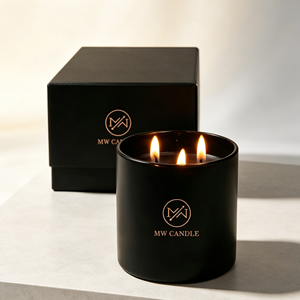 Candela Profumata di Lusso a 3 Stoppini in Cera di Soia, Naturale, per Aromaterapia, Regalo, Decorazione, Etichetta Privata, OEM - Product Image 3
