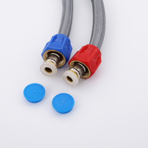 Manguera trenzada de 1/2 pulgada, tipo rosca, material duradero para mascotas, para calentadores de agua y plomería - Product Image 1