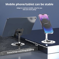 Support de téléphone portable de bureau en alliage d'aluminium rotatif à 360°, nouveau style X920, pliable, pour tablette et téléphone portable iPad