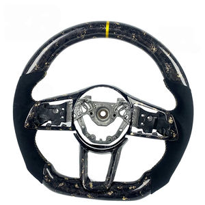 Accessoires intérieurs automobiles Volant sport en cuir véritable et fibre de carbone forgée adapté aux <span class=keywords><strong>Nissan</strong></span> 400z 370z <span class=keywords><strong>350z</strong></span> - Product Image 1