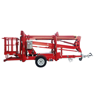 Trailer-mount Cherry Picker China Platform belanja <span class=keywords><strong>Lift</strong></span> Spider Man keranjang penarik artikulasi Boom <span class=keywords><strong>Lift</strong></span> - Product Image 6