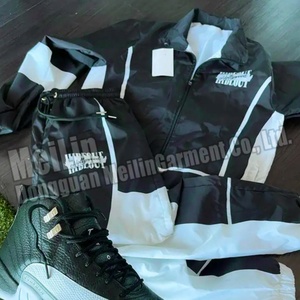 Ensemble deux pièces pour homme 2023, style streetwear, coupe-vent, ensemble de survêtement en nylon avec fermeture éclair personnalisée par sublimation - Product Image 5