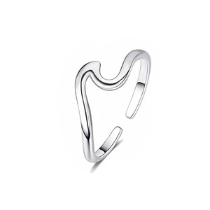 Bague d'orteil ajustable en acier inoxydable plaqué or rose 18 carats avec motifs cœur, vague, flèche et fleur, bijou de pied pour femme, idéal pour l'été et la plage - Product Image 2