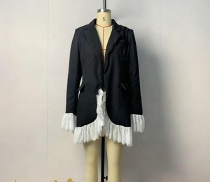 Nuevos Vestidos de Traje Elegantes con Paneles de Encaje y Manga Larga para Mujer - Product Image 6