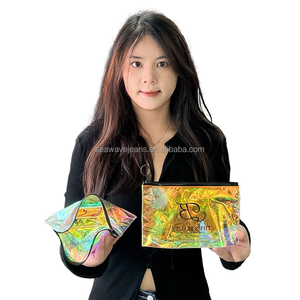 תיק רוכסן מותאם אישית הולוגרפי תיק רוכסן עבור תיק תכשיטים קוסמטיים אריזת רוכסן - Product Image 6