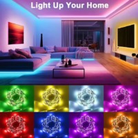 Retroiluminación LED Inteligente RGB para TV de 32-65 Pulgadas - Sincronización con Pantalla y Música, Tira de LED Flexible para Iluminación de Fondo de TV