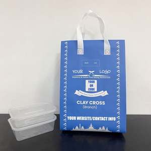 Custom Logo Size Thermal Cooler Bag <b>Disposable</b> Non Woven <b>Aluminum</b> <b>Foil</b> Coffee Boba Tea Take Out Delivery Thermal Insulated Bag - Product Image 5