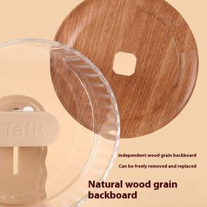 Tafit silenziose ruote per criceti con piano di sostegno in venatura del legno a doppio cuscinetti regolabili in altezza per accessori per criceti in Siria - Product Image 3