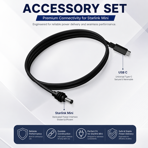 כבל מתאם מותאם אישית 100W 20V מסוג C ל-<span class=keywords><strong>DC</strong></span> זכר, עמיד למים בתקן IP67, חוט 18AWG, כבל אספקת חשמל עבור Starlink Mini - Product Image 4