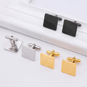 Plain Cufflinks Custom Engraved Personalized <b>Groomsmen</b> Square Cuff Link for Groom Husband Men Gift <b>Box</b> - Product Image 6