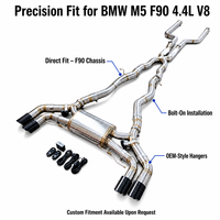 Système d'échappement Valvetronic pour BMW M5 F90 4.4T 2018-2023, échappement Catback en acier inoxydable, tuyau d'échappement de haute qualité