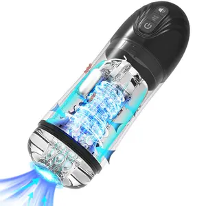 2024 nuevo diseño juguetes sexuales para adultos para hombres bombas de pene manos libres succión vibrador automático masturbador masculino con auricular