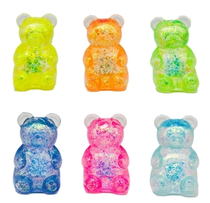 Wholesale Hot Selling Colorful Bear TPR Squishy Ball Toy Stress Relief Gift for Kids Adults Mood Booster Fatigue Squeeze Toys - Product Image 3