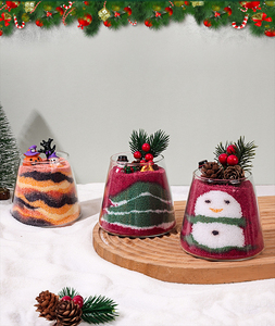 ชุดทำเทียนหอม LANJO ทำจากขี้ผึ้งปาล์มรักษ์โลก สำหรับวันฮาโลวีน คริสต์มาส งานแต่งงาน อีสเตอร์ ของขวัญ DIY ศิลปะการวาดภาพด้วยทรายหอม พร้อมการเผาไหม้ที่ช้า - Product Image 3