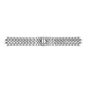Maenwvo Vintage Luxury Silver 20mm Stainless Steel Elastic Watch <b>Strap</b> Butterfly Clasp 20cm Band-Collection-Friendly Fashion - Product Image 1