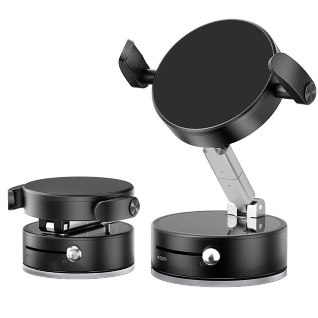 Best-selling Aluminum Alloy Vacuum-suction Magnetic Car Desktop Phone Holder Foldable and Rotatable Model A9 Wholesale Available