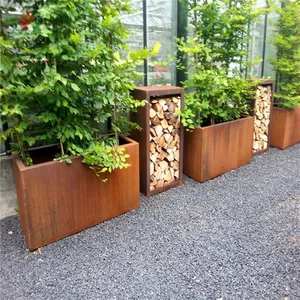 Corten Staal Flow Pot Orb Corten Staal Planter Corten Staal Plantenbakken Henan