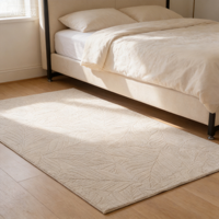Tapis moderne en jacquard ton sur ton, tapis texturé doux pour salon et chambre, tapis de sol minimaliste de luxe pour la maison