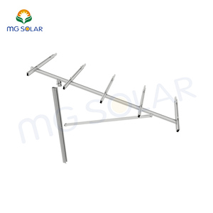 Système de support au sol pour panneaux solaires, structure de montage photovoltaïque à poteau unique pour l'installation - Product Image 3