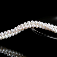 Perles d'eau douce naturelles blanches, perles rondes en forme de riz, perles en vrac pour la fabrication de bijoux, bracelet, collier, accessoires de bricolage