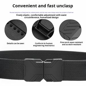 Sıcak satış 2025 yeni moda hızlı bırakma kumaş kemer Golf kulübü için 1.5 inç naylon Web pamuk elastik kemer sportif açık - Product Image 2