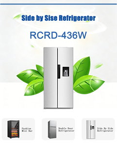 <span class=keywords><strong>Réfrigérateur</strong></span> double porte personnalisé avec LOGO d'usine, <span class=keywords><strong>réfrigérateur</strong></span> côte à côte pour usage domestique/commercial - Product Image 5