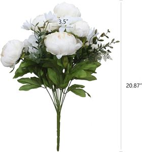 High-quality <b>Peony</b> <b>Artificial</b> Faux Flower Real Touch Latex Coated Wedding Table Party Birthday Christmas Decoration - Product Image 2